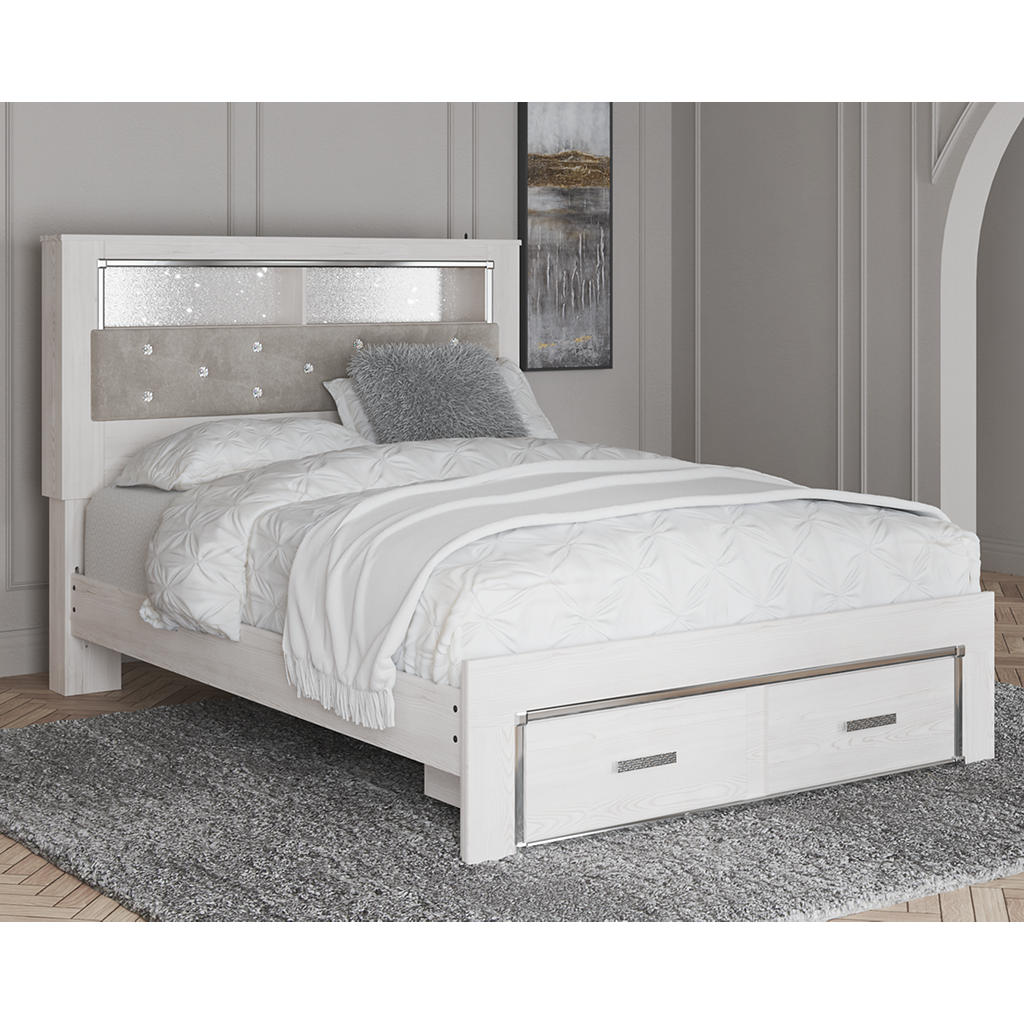 Altyra Queen Bookcase Storage Bed — Shelf Above, Drawers Below Signature Design by Ashley® Bedroom