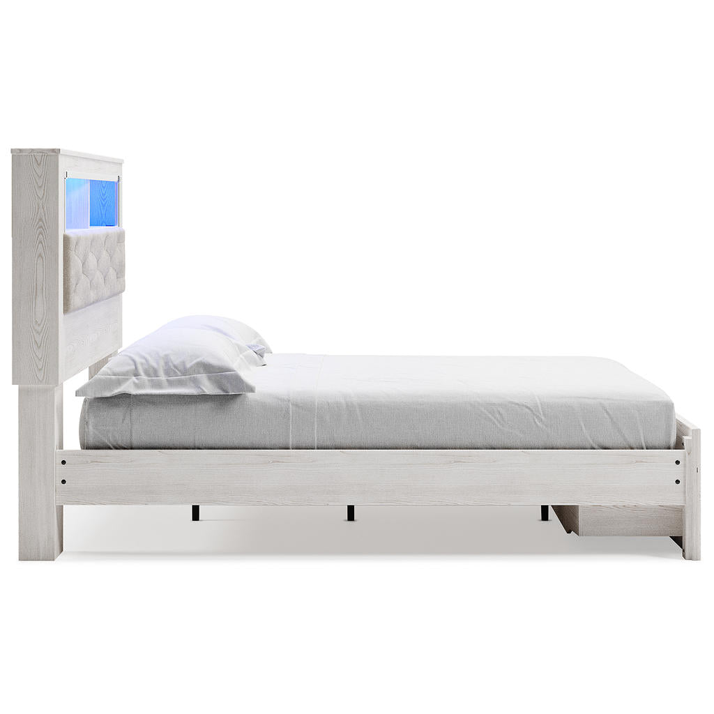 Altyra Queen Bookcase Storage Bed — Shelf Above, Drawers Below Signature Design by Ashley® Bedroom