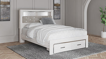 Altyra Queen Bookcase Storage Bed — Shelf Above, Drawers Below Signature Design by Ashley® Bedroom