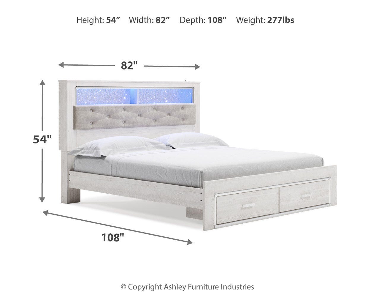 Altyra King Storage Bed with Bookcase Headboard — 5-Piece Set Signature Design by Ashley® Bedroom