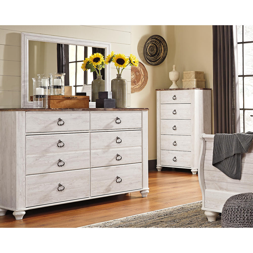 Willowton Full Panel Bed, Dresser and Mirror Signature Design by Ashley® Uncategorized