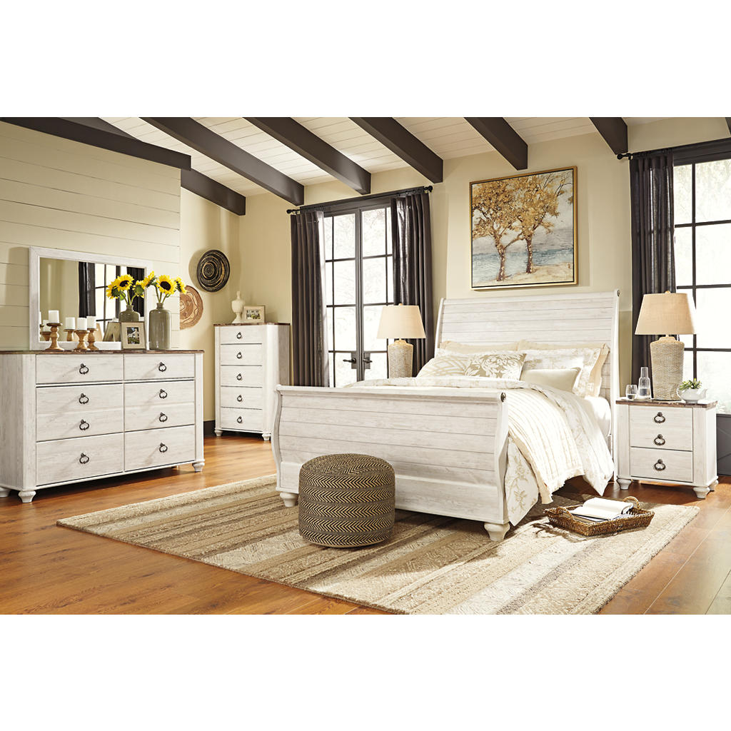 Willowton Queen Sleigh Bed Signature Design by Ashley® Bedroom