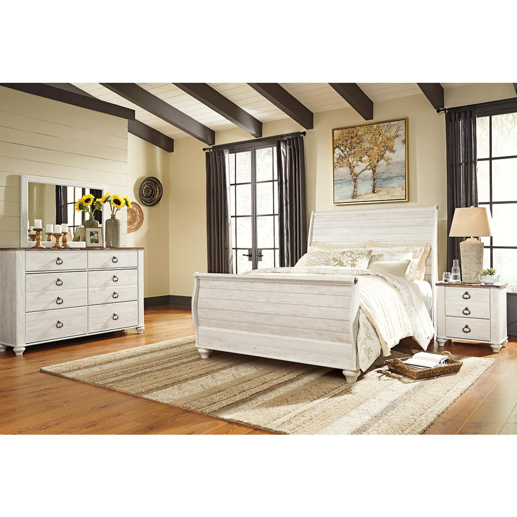 Willowton Queen Bed, Dresser, Mirror and Chest Signature Design by Ashley® Uncategorized