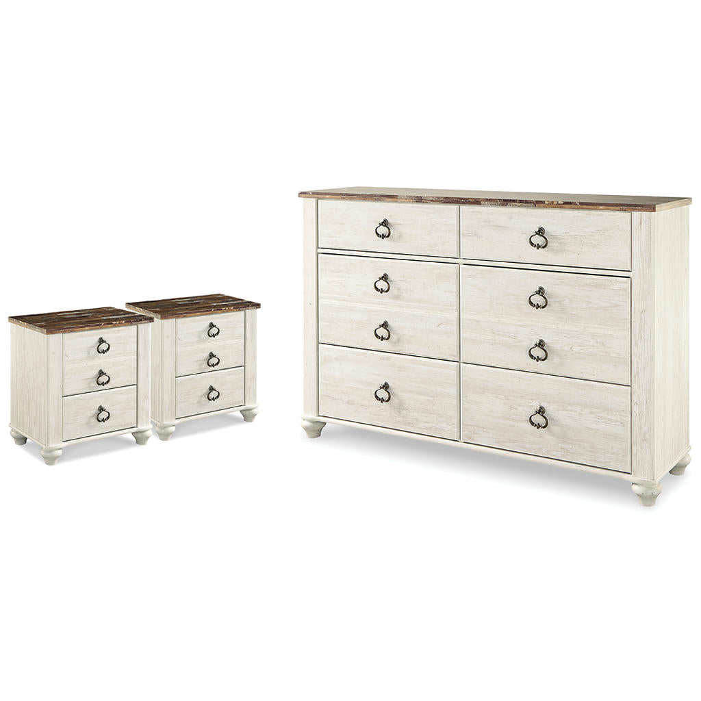 Willowton Dresser and 2 Nightstands Signature Design by Ashley® Uncategorized