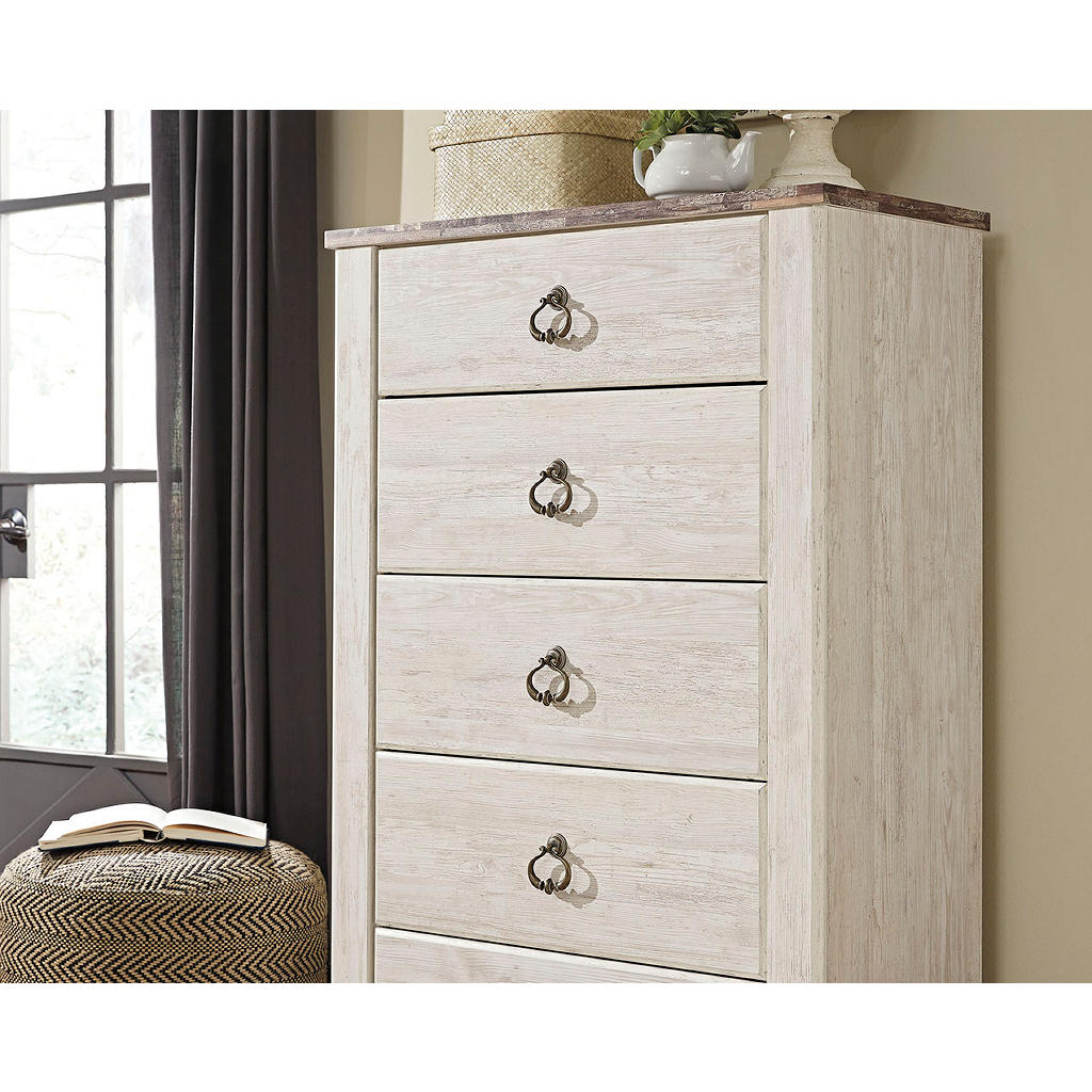 Willowton Queen Sleigh Bed, 2 Dressers, Mirror, Chest and 2 Nightstands Signature Design by Ashley® Uncategorized