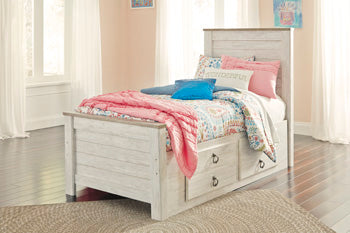 Willowton Twin Panel Bed with 2 Storage Drawers Signature Design by Ashley® Storage