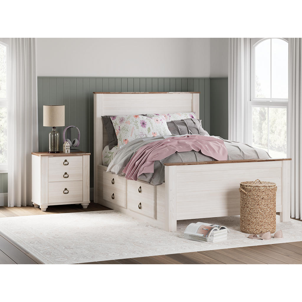 Willowton Full Panel Bed with 2 Storage Drawers Signature Design by Ashley® Storage