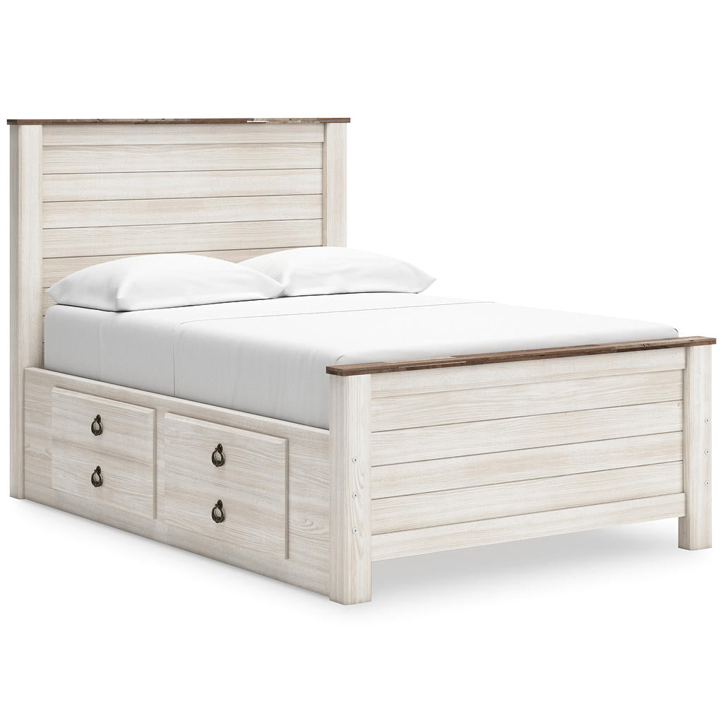 Willowton Full Panel Bed with storage, Dresser, Mirror, Chest and Nightstand Signature Design by Ashley® Uncategorized