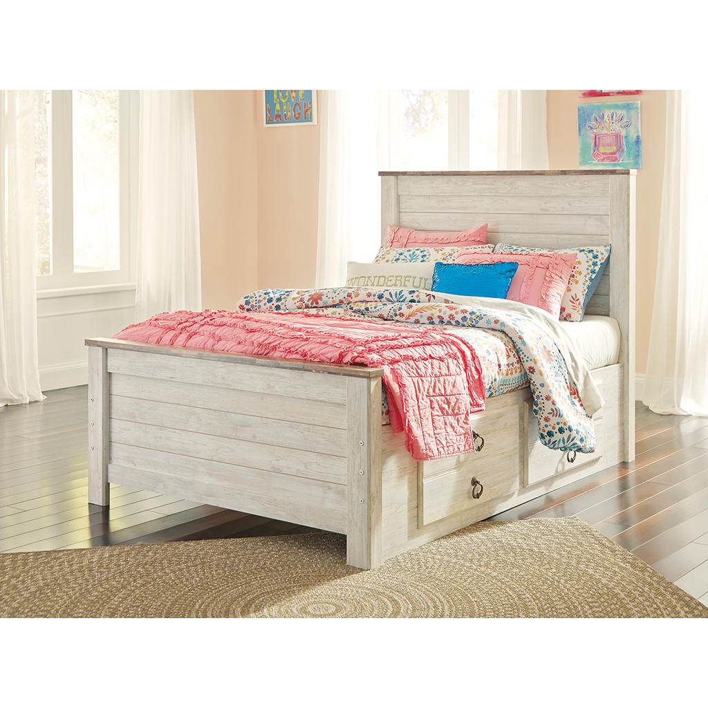Willowton Full Panel Bed with Storage, Dresser and Mirror Signature Design by Ashley® Uncategorized