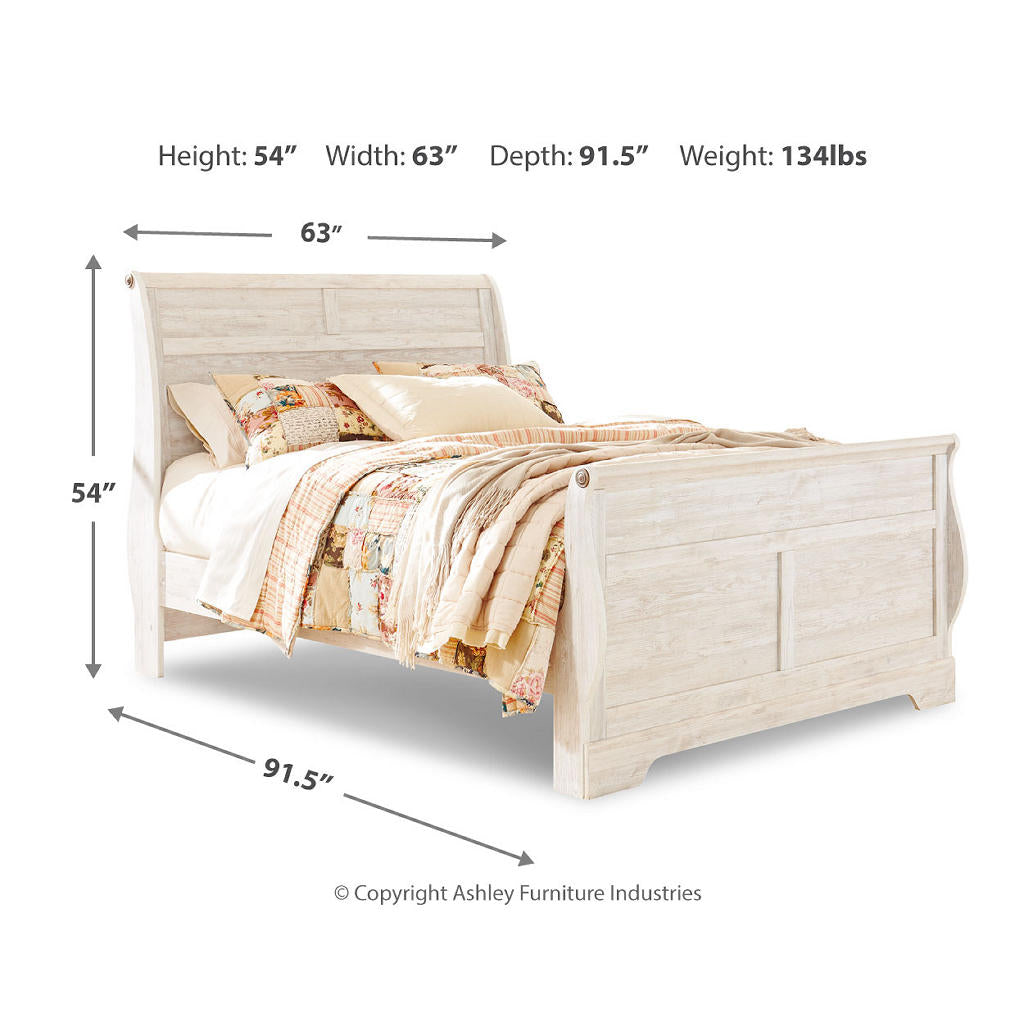 Willowton Queen Sleigh Bed Signature Design by Ashley® Bedroom