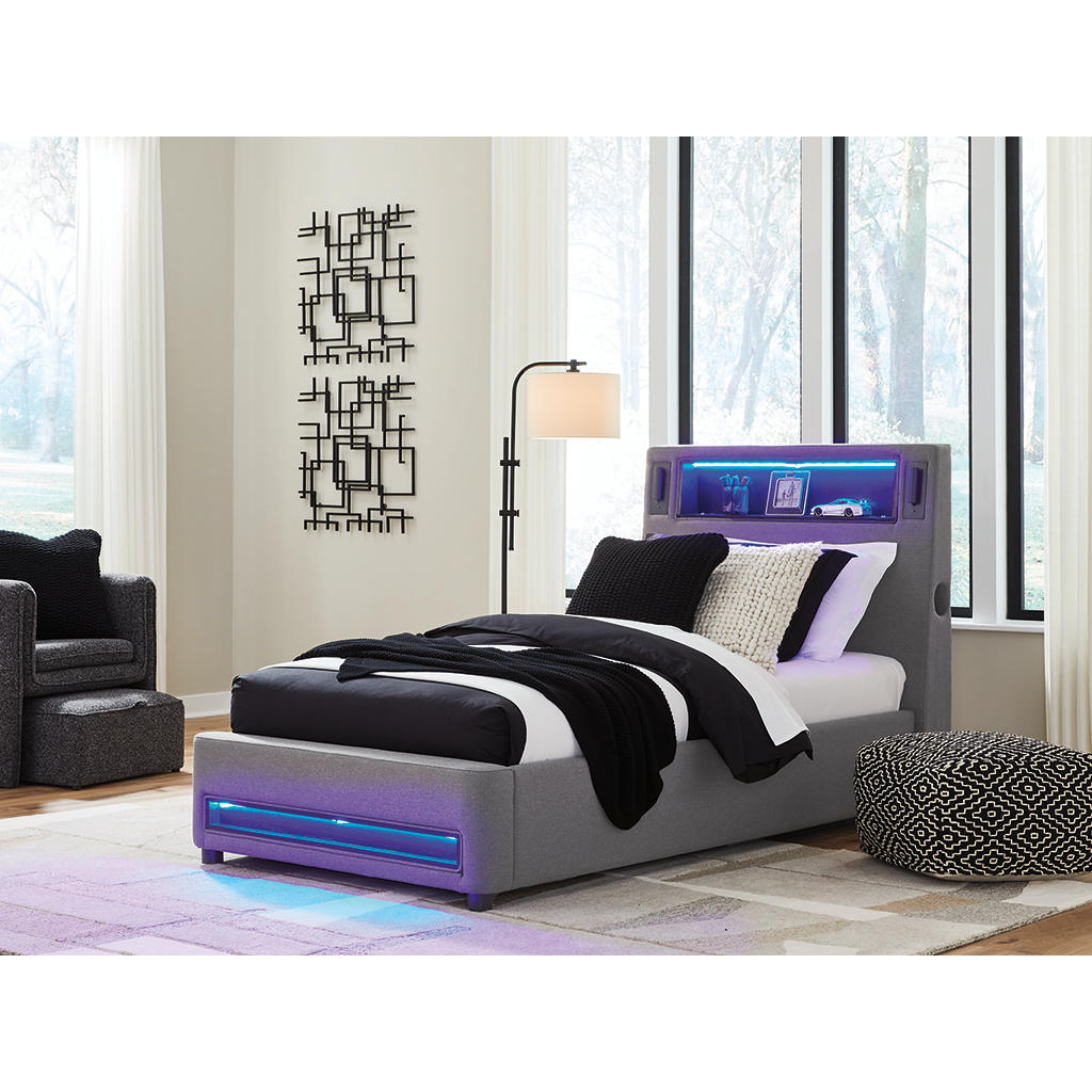 Verishaw Twin Upholstered Bed Signature Design by Ashley® Beds