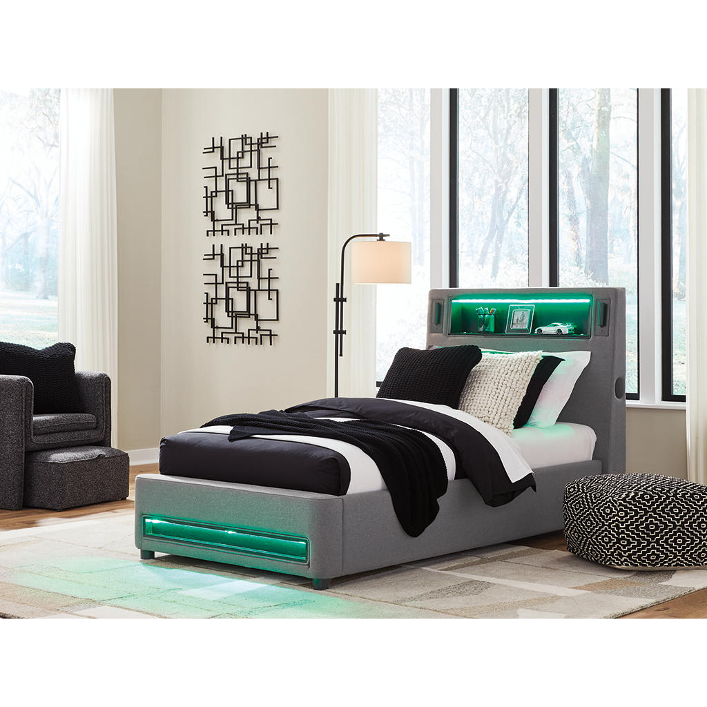Verishaw Twin Upholstered Bed Signature Design by Ashley® Beds