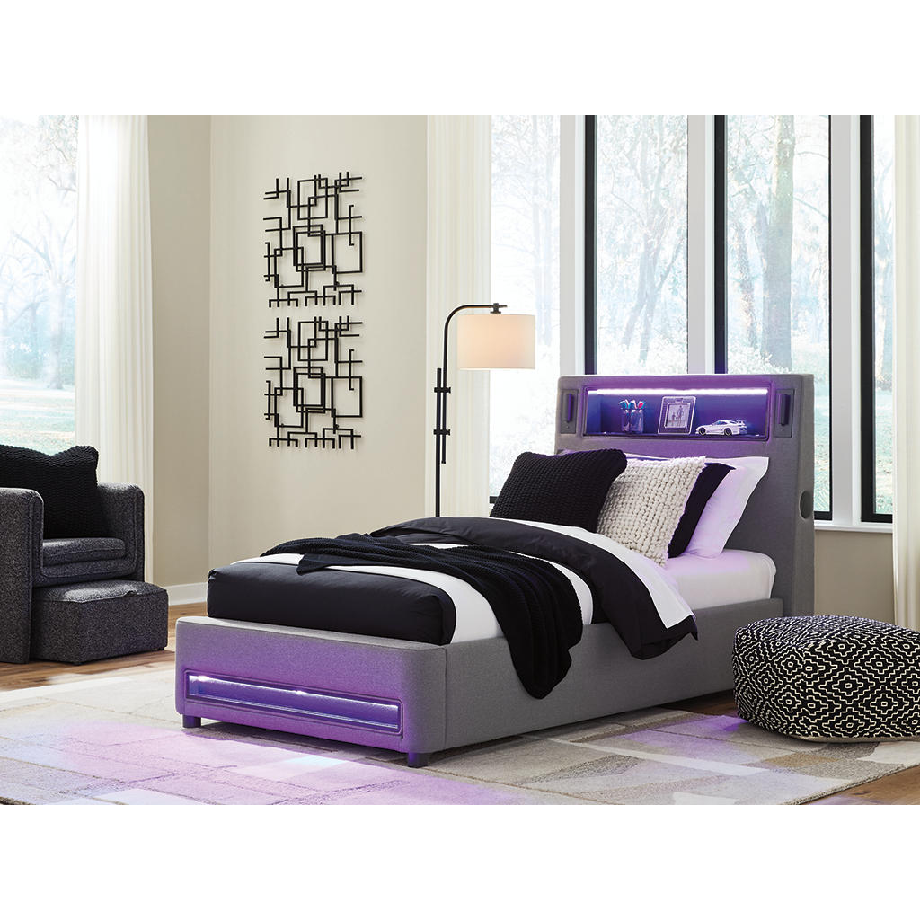 Verishaw Twin Upholstered Bed Signature Design by Ashley® Beds