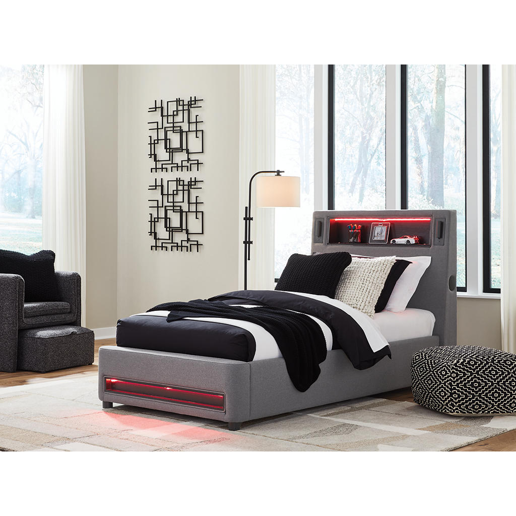 Verishaw Twin Upholstered Bed Signature Design by Ashley® Beds