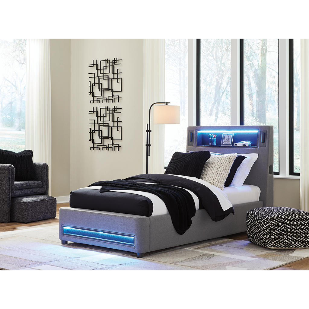Verishaw Twin Upholstered Bed Signature Design by Ashley® Beds