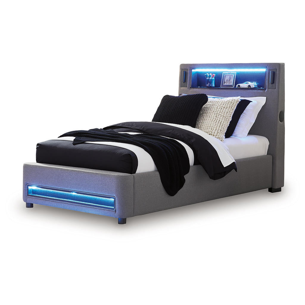 Verishaw Twin Upholstered Bed Signature Design by Ashley® Beds