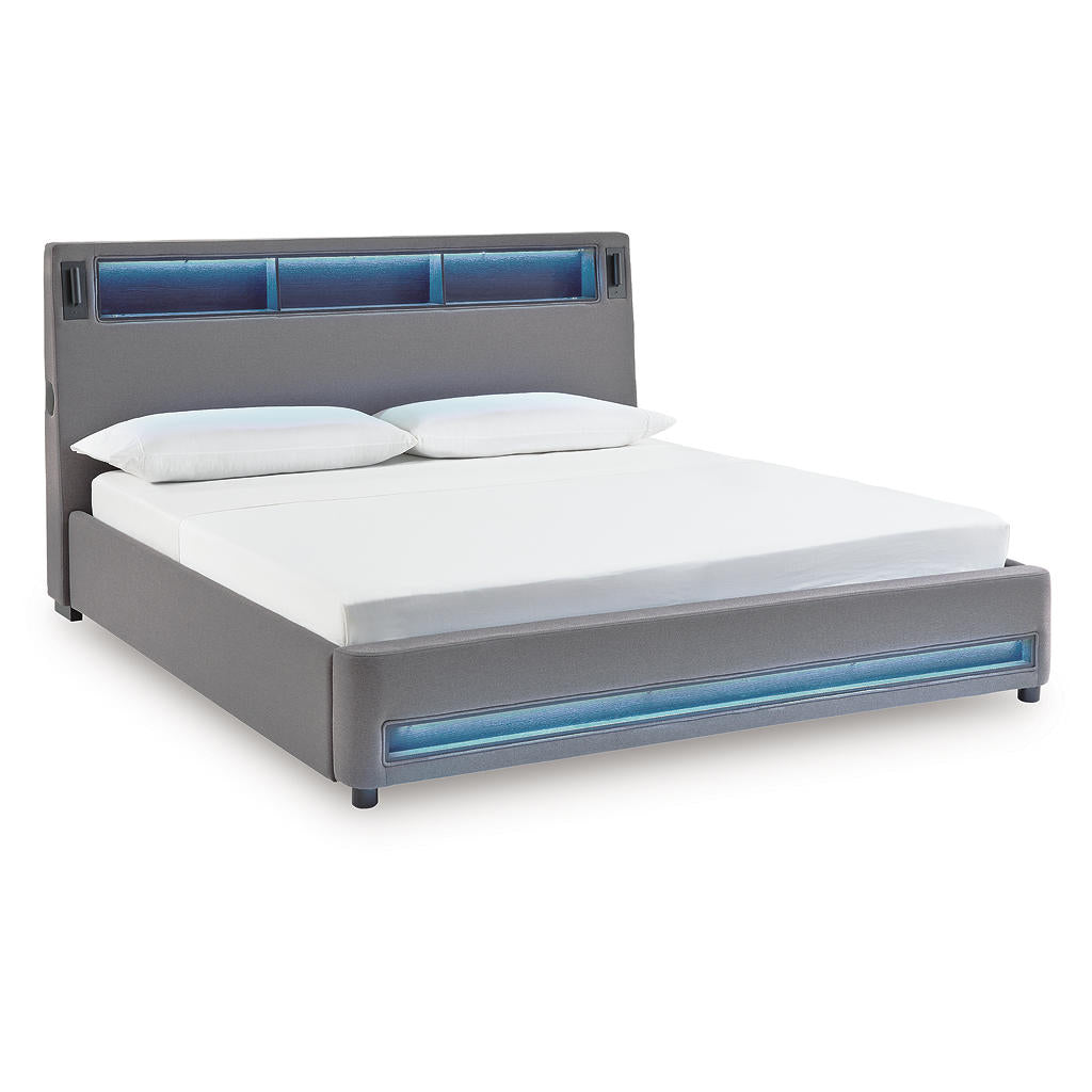 Verishaw King Upholstered Bed Signature Design by Ashley® Bedroom