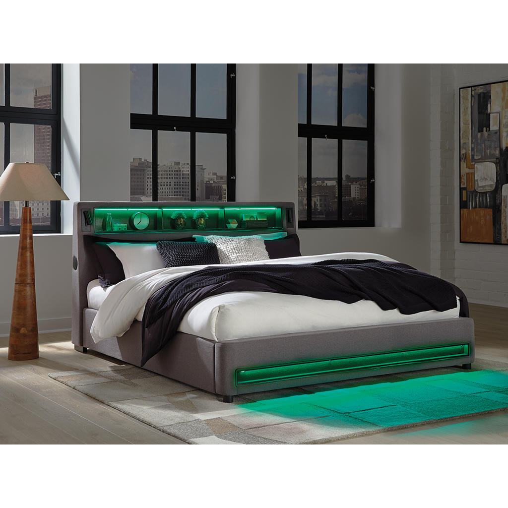 Verishaw King Upholstered Bed Signature Design by Ashley® Bedroom