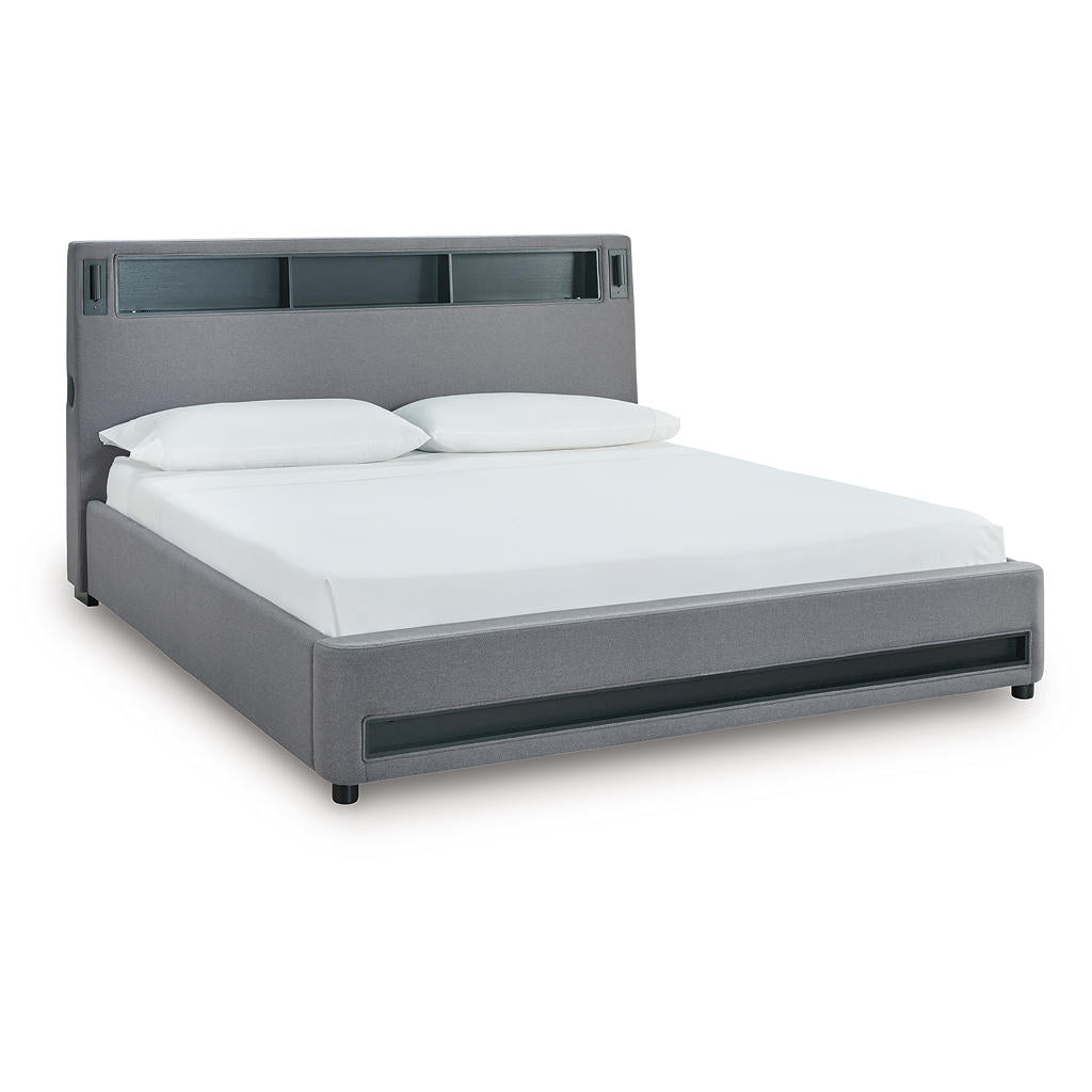 Verishaw King Upholstered Bed Signature Design by Ashley® Bedroom