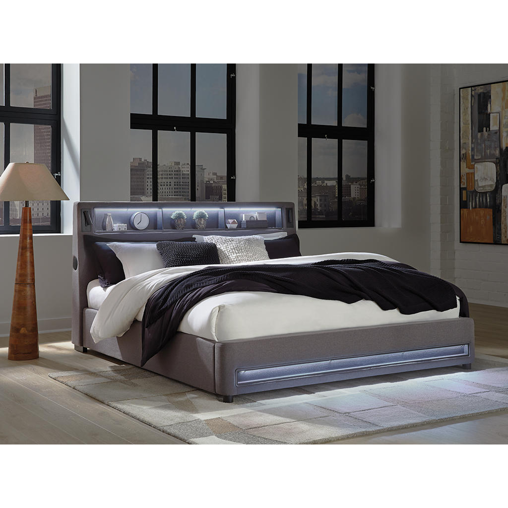 Verishaw King Upholstered Bed Signature Design by Ashley® Bedroom