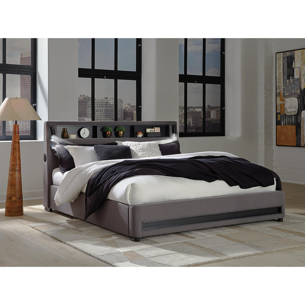 Verishaw King Upholstered Bed Signature Design by Ashley® Bedroom