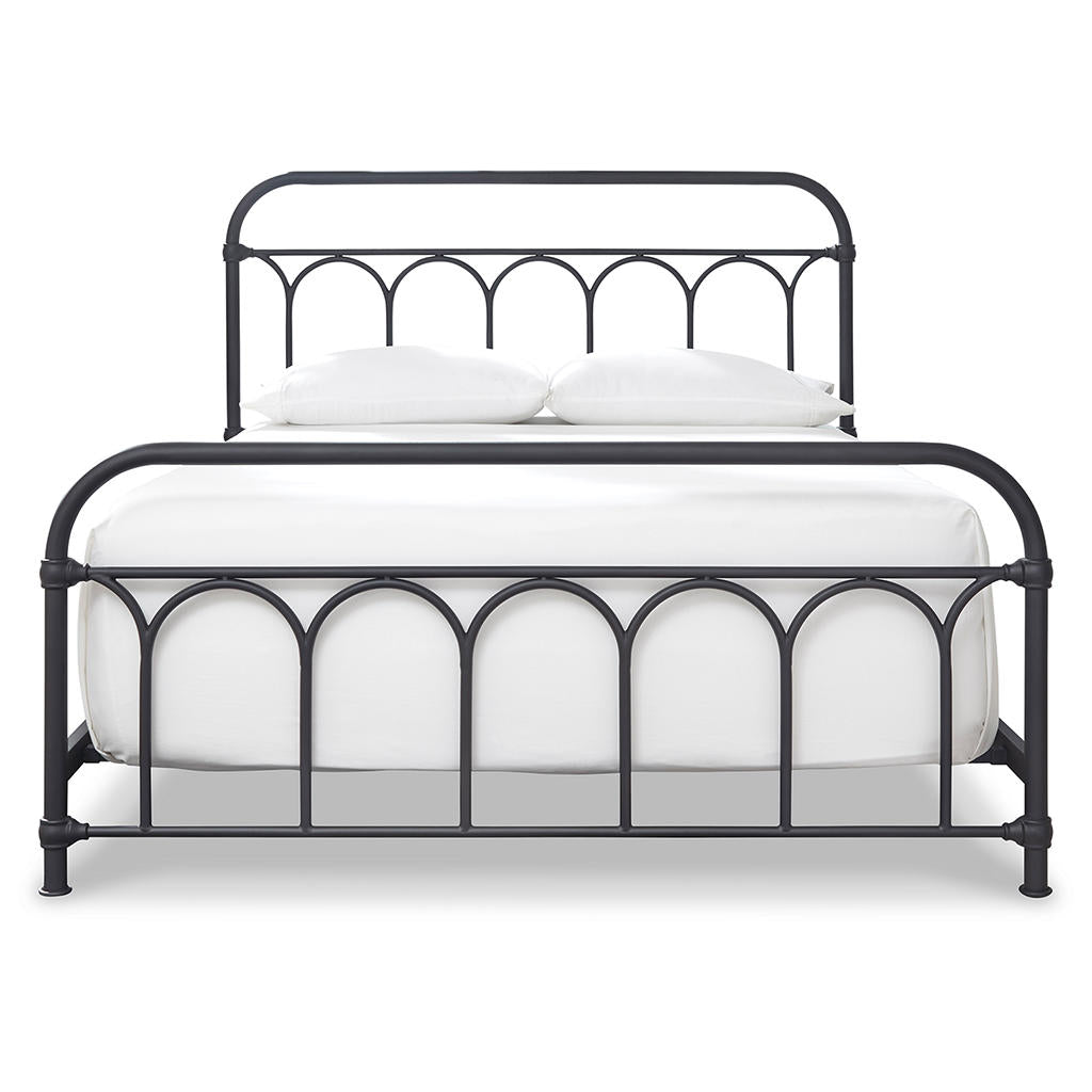 Nashburg Queen Metal Bed — Black Powder-Coated Steel Signature Design by Ashley® Bedroom