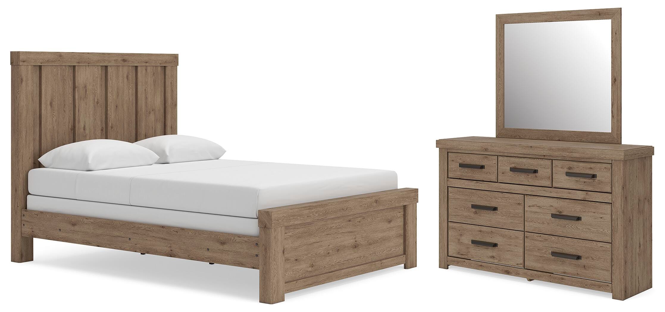Oliandon Queen Panel Bed, Dresser and Mirror — 3-Piece Set Signature Design by Ashley® Bedroom