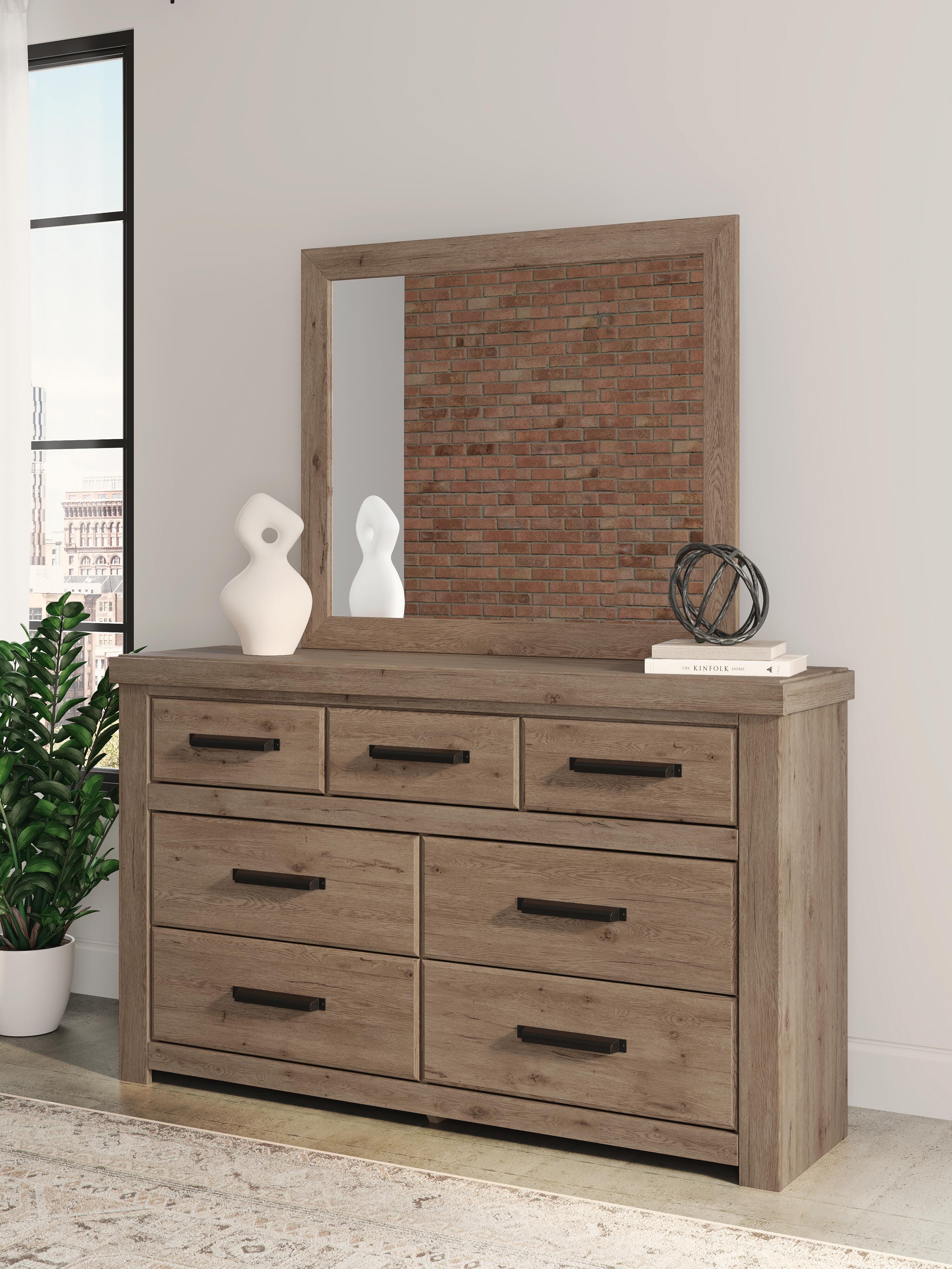 Oliandon Queen Panel Bed, Dresser and Mirror — 3-Piece Set Signature Design by Ashley® Bedroom