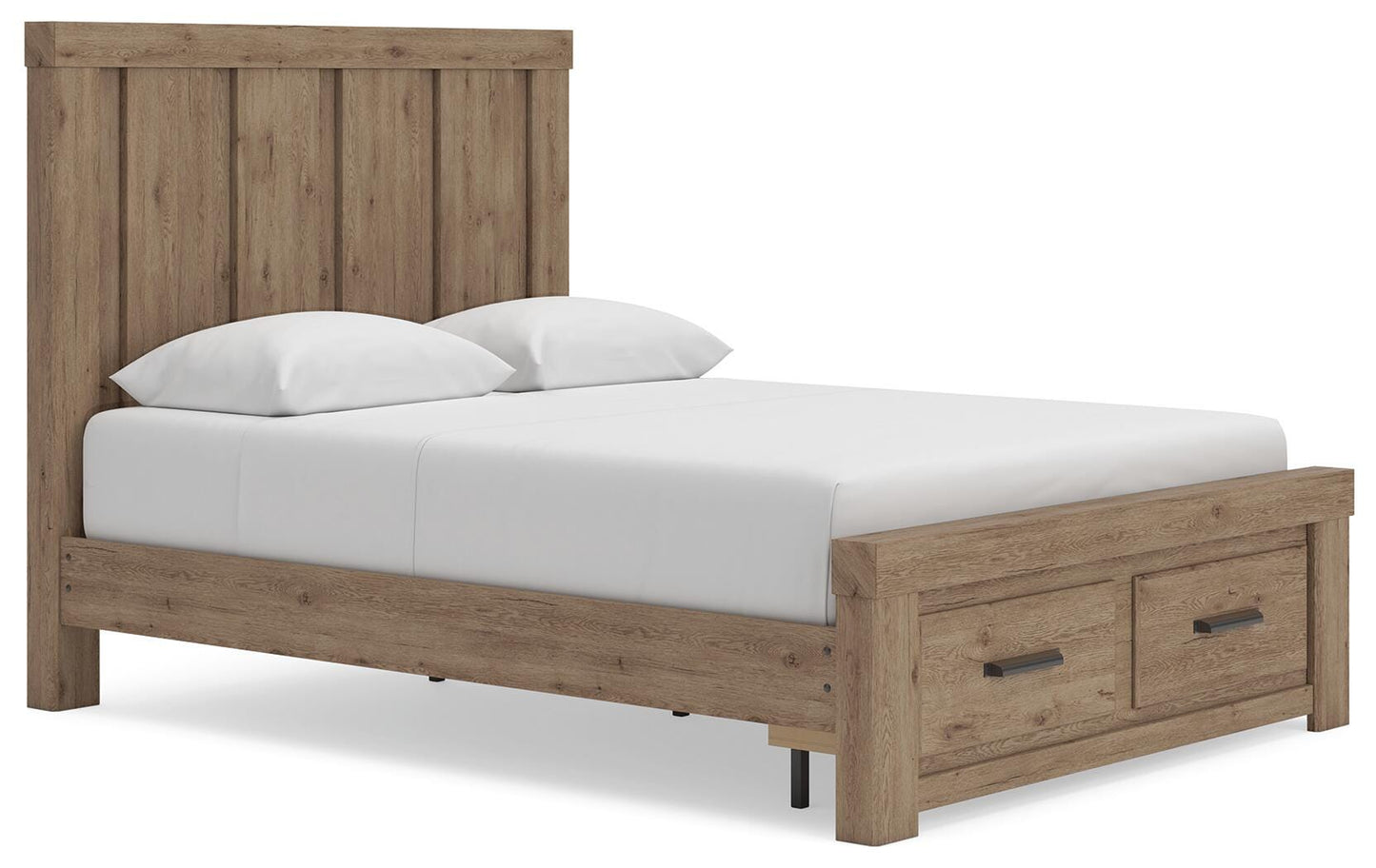 Oliandon Queen Panel Storage Bed, Dresser and Mirror