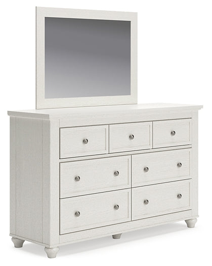 Grantoni Queen Panel Bed, Dresser, Mirror and 2 Nightstands