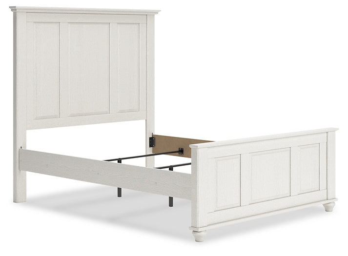 Grantoni Queen Panel Bed, Dresser, Mirror and 2 Nightstands