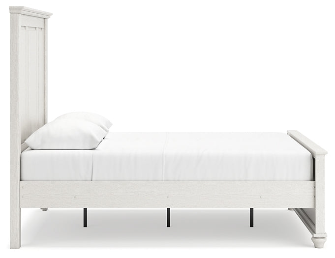 Grantoni Queen Panel Bed, Dresser, Mirror and 2 Nightstands