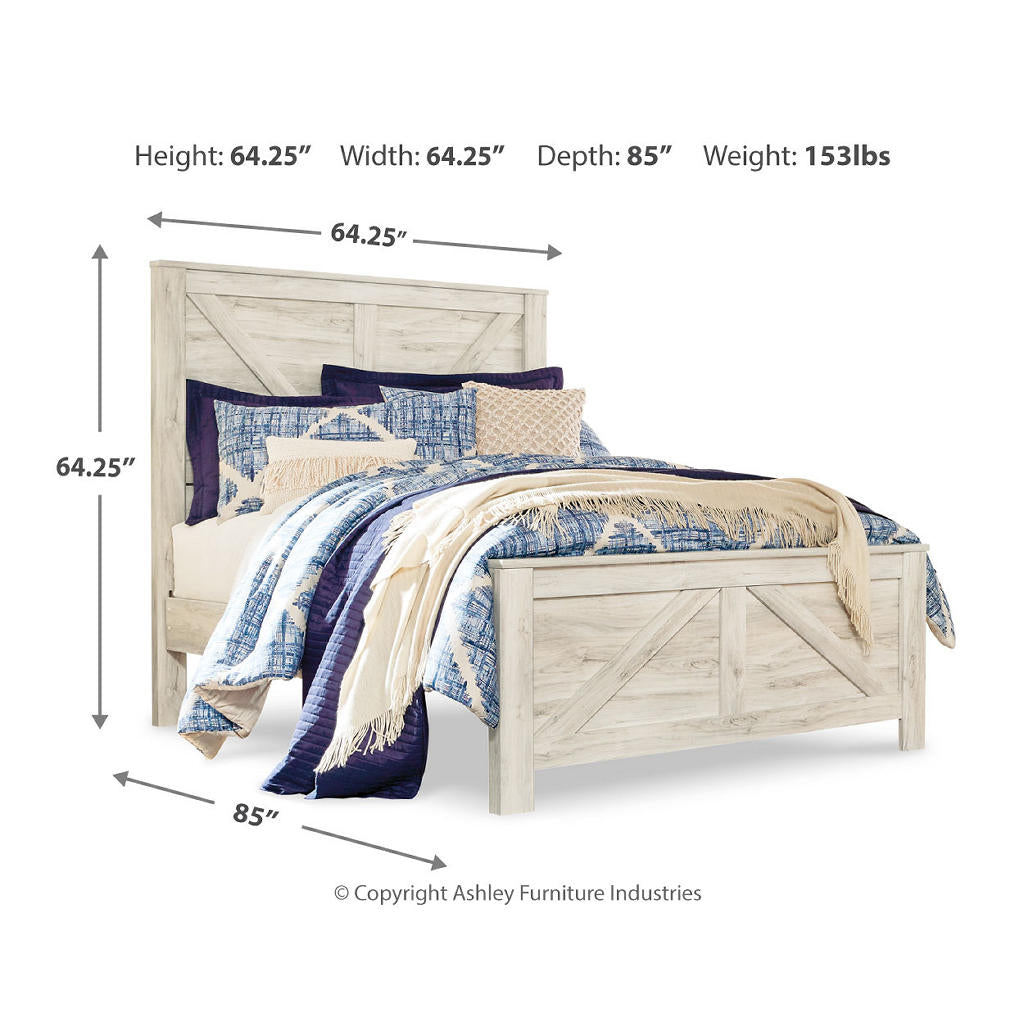Bellaby Queen Crossbuck Panel Bed Signature Design by Ashley® Bedroom