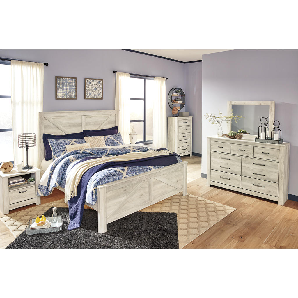 Bellaby King Crossbuck Panel Bed Signature Design by Ashley® Bedroom