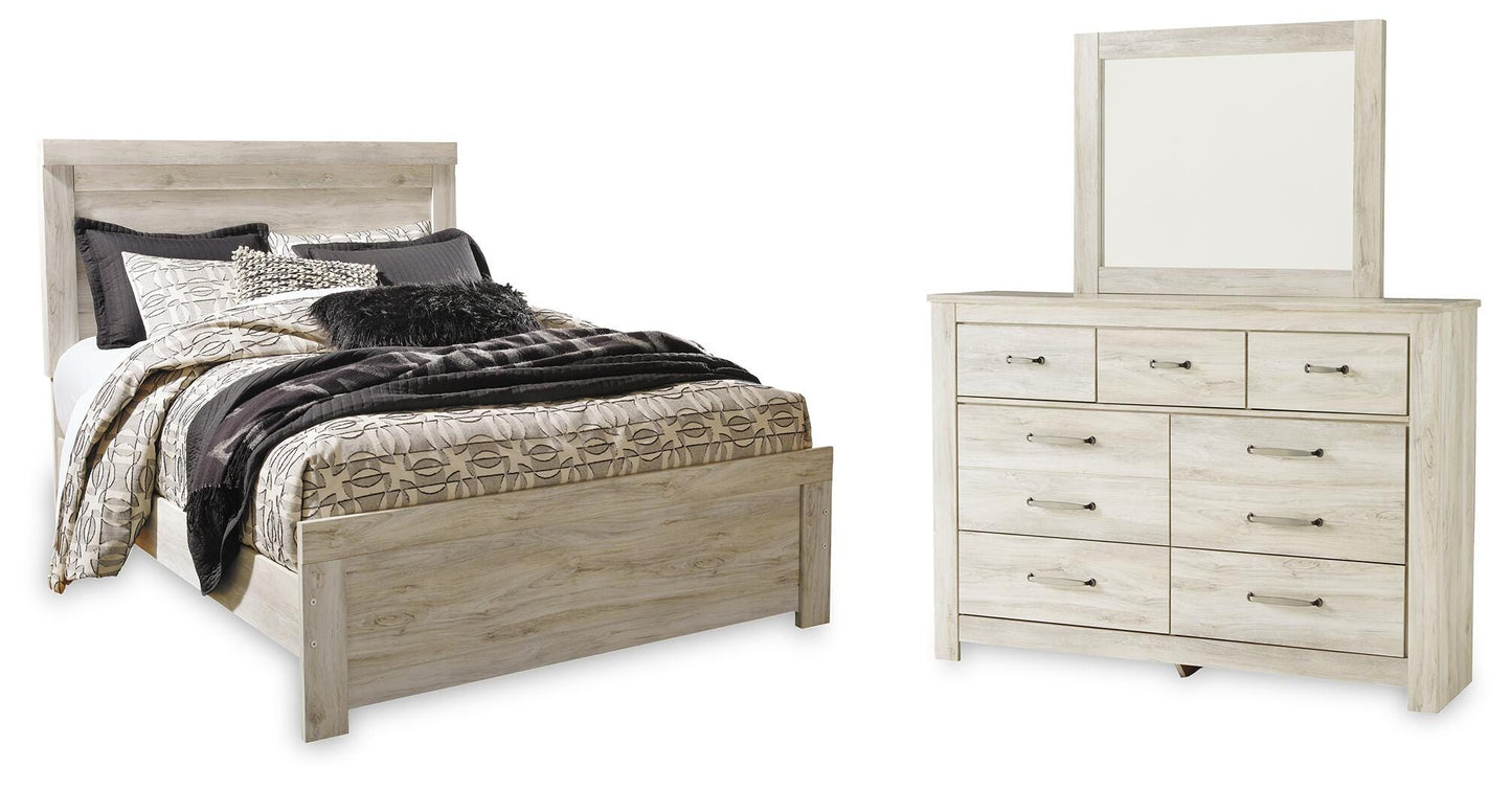 Bellaby Queen Panel Bed, Dresser and Mirror — 3-Piece Set Signature Design by Ashley® Bedroom