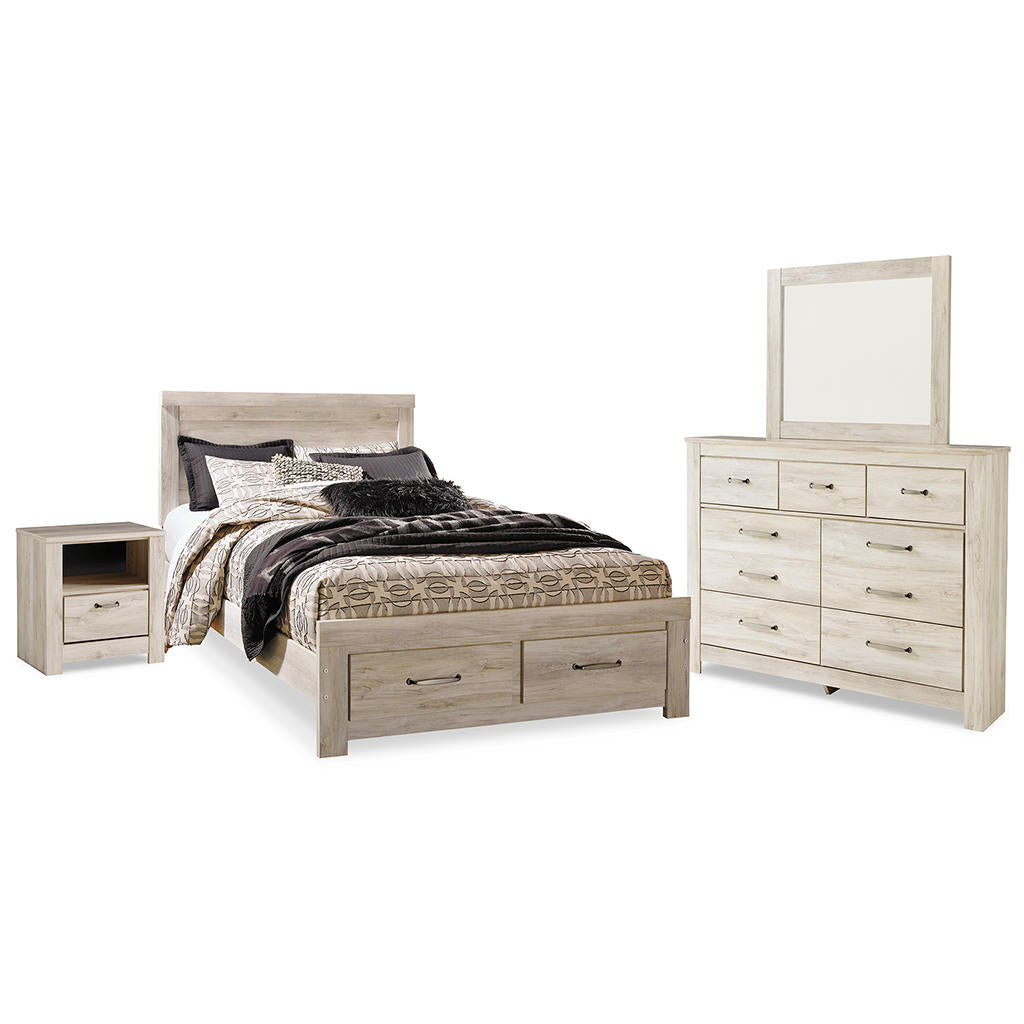 Bellaby Queen Panel Storage Bed, Dresser, Mirror and Nightstand Signature Design by Ashley® Uncategorized
