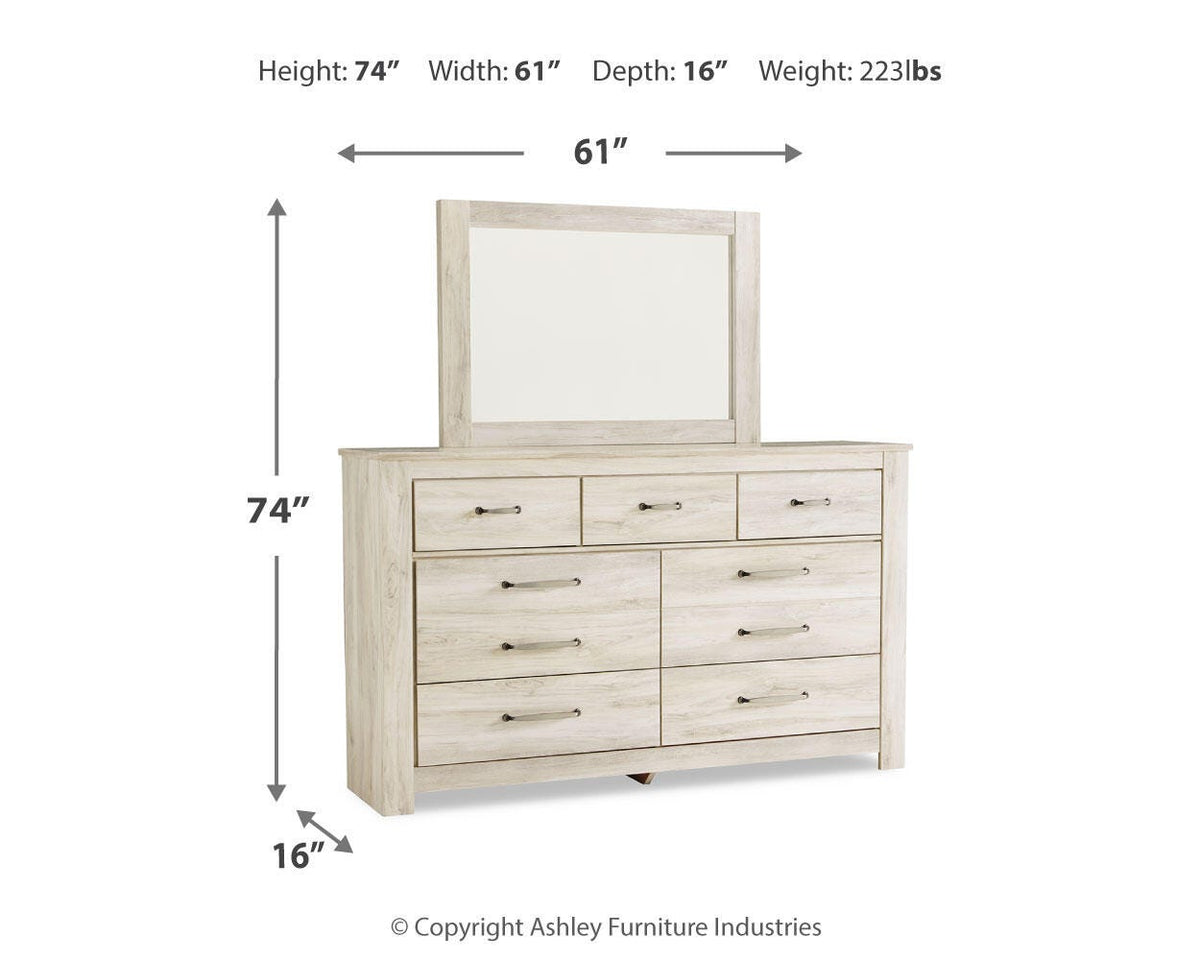 Bellaby Queen Panel Bed, Dresser and Mirror — 3-Piece Set Signature Design by Ashley® Bedroom