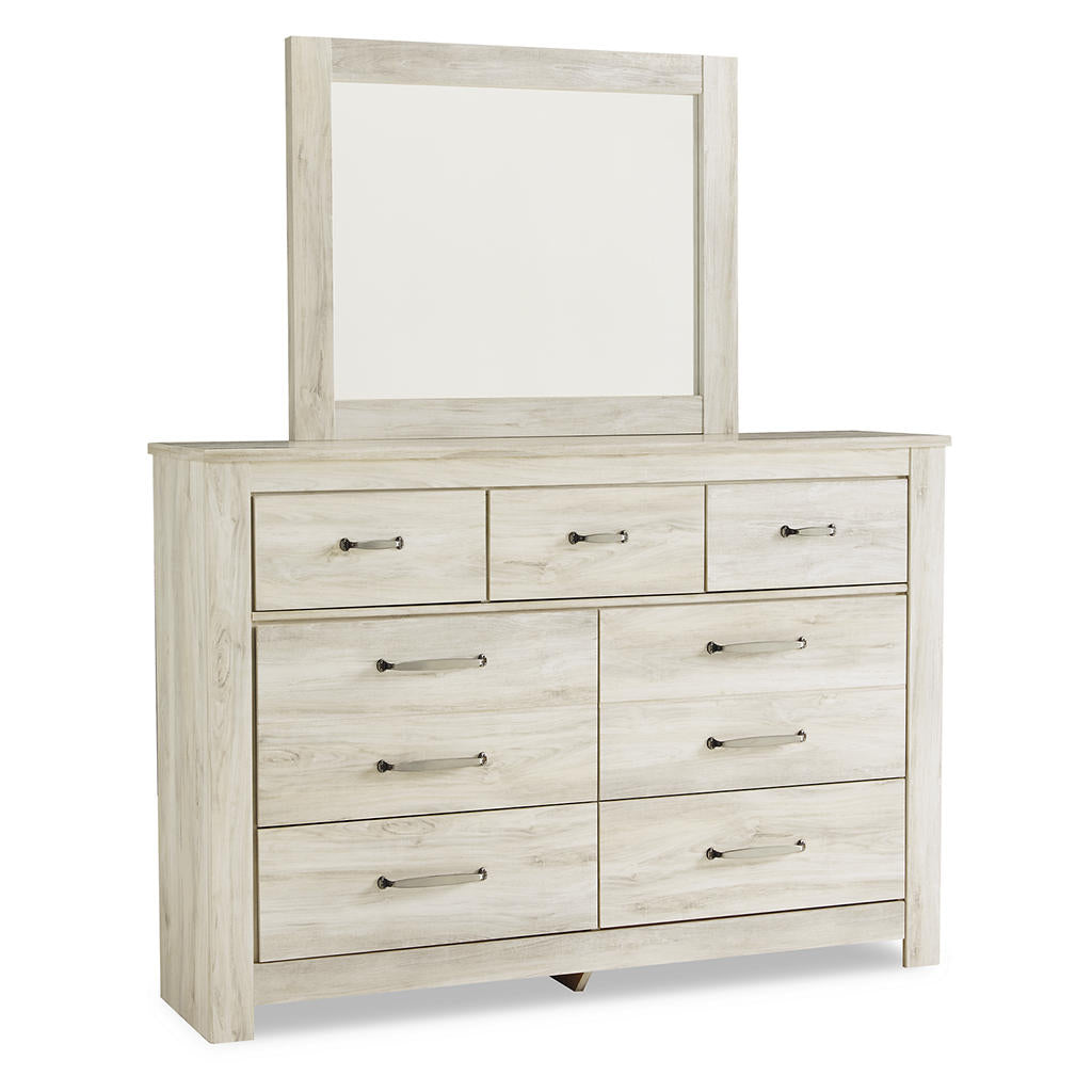Bellaby Queen Crossbuck Panel Bed, Dresser, Mirror and 2 Nightstands Signature Design by Ashley® Uncategorized