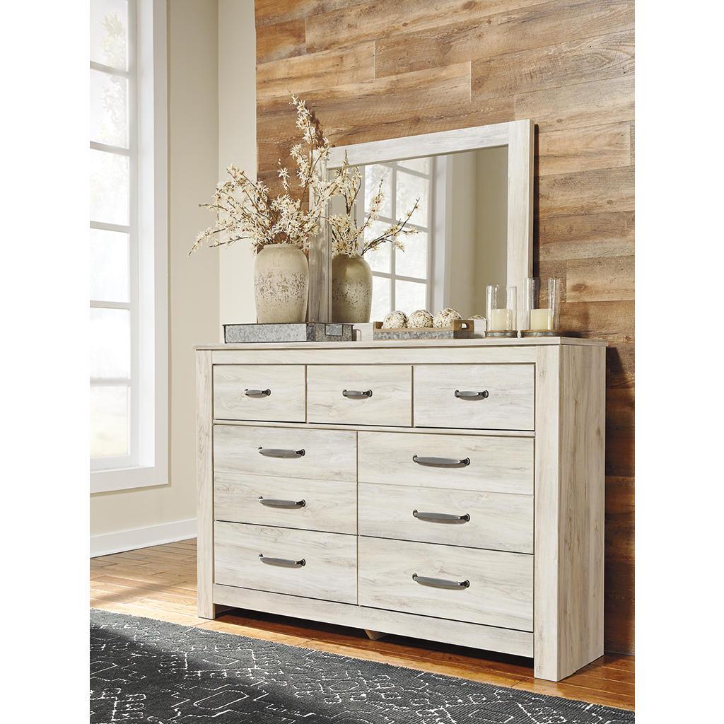 Bellaby Dresser and Mirror Set (B1) — Wispy White Signature Design by Ashley® Bedroom