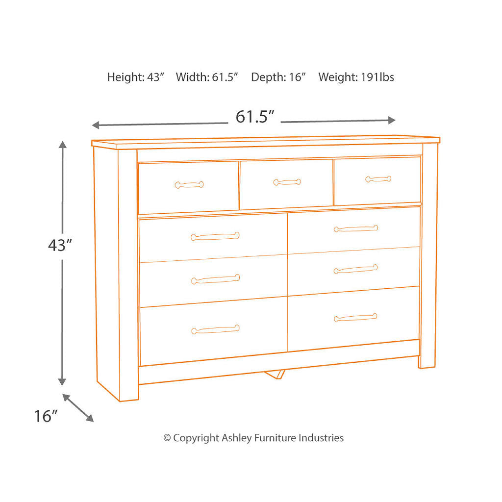 Bellaby King Panel Storage Bed, Dresser, Mirror and Nightstand Signature Design by Ashley® Uncategorized