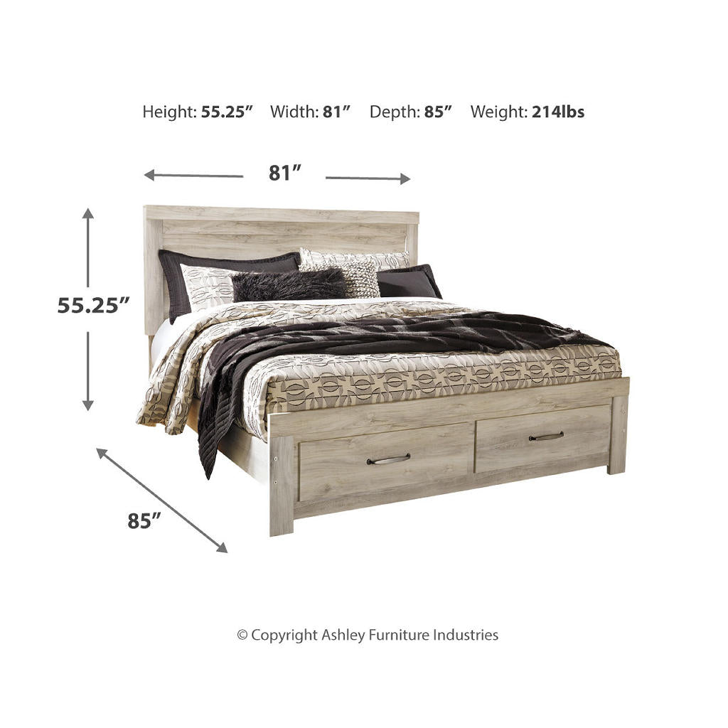 Bellaby King Storage Bed, Dresser, Mirror, Chest and 2 Nightstands Signature Design by Ashley® Uncategorized