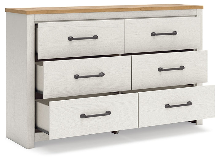 Linnocreek King Panel Bed, Dresser and Nightstand