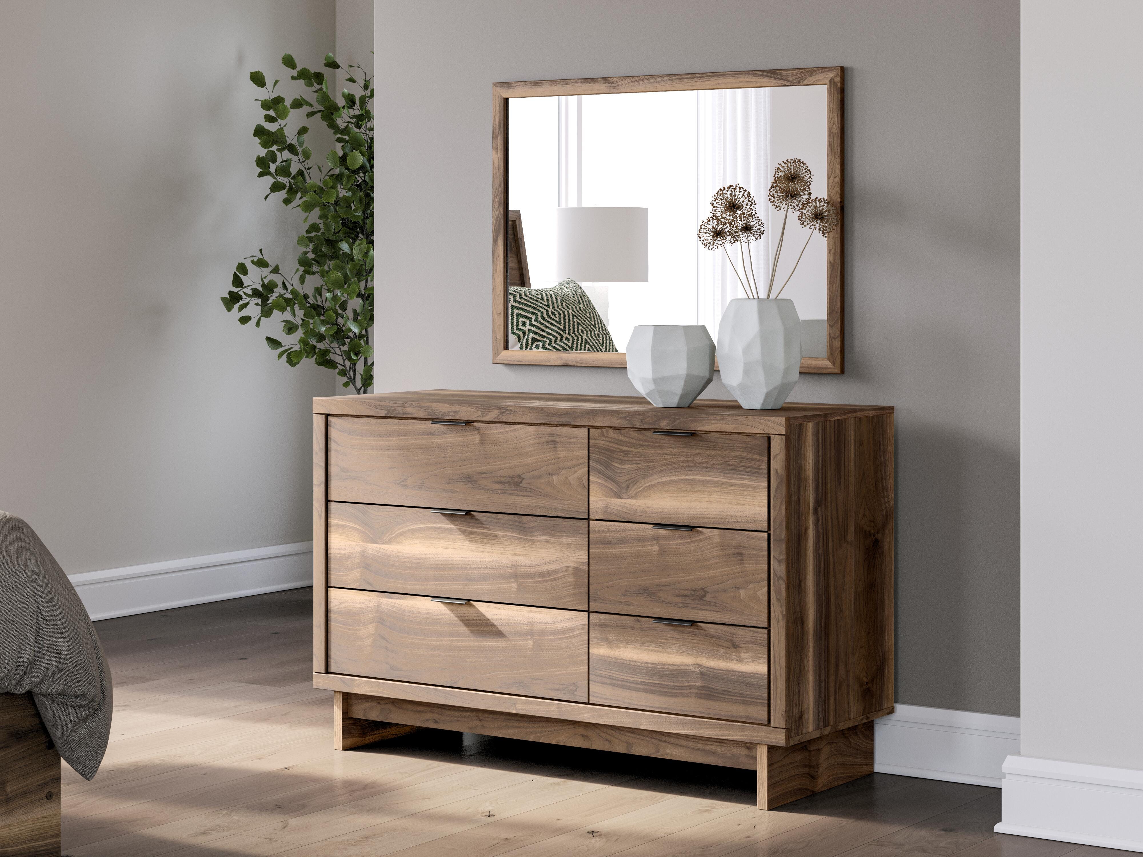Chirason Twin Panel Bed with Storage, Dresser and Mirror Signature Design by Ashley® Bedroom