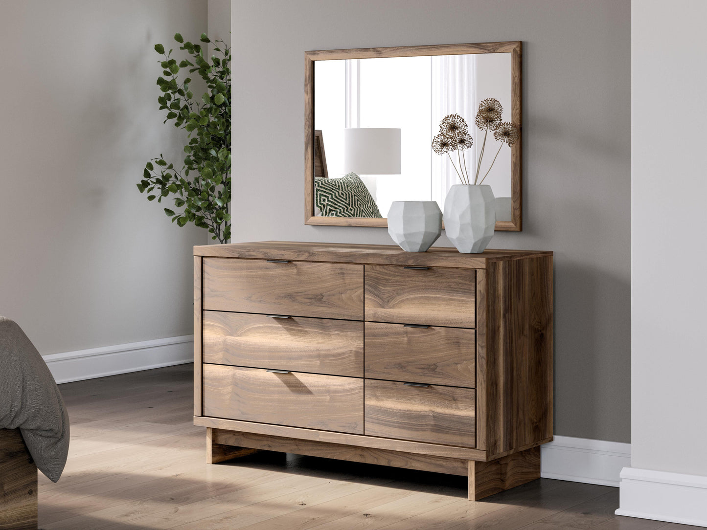 Chirason Twin Panel Bed with Storage, Dresser and Mirror Signature Design by Ashley® Bedroom
