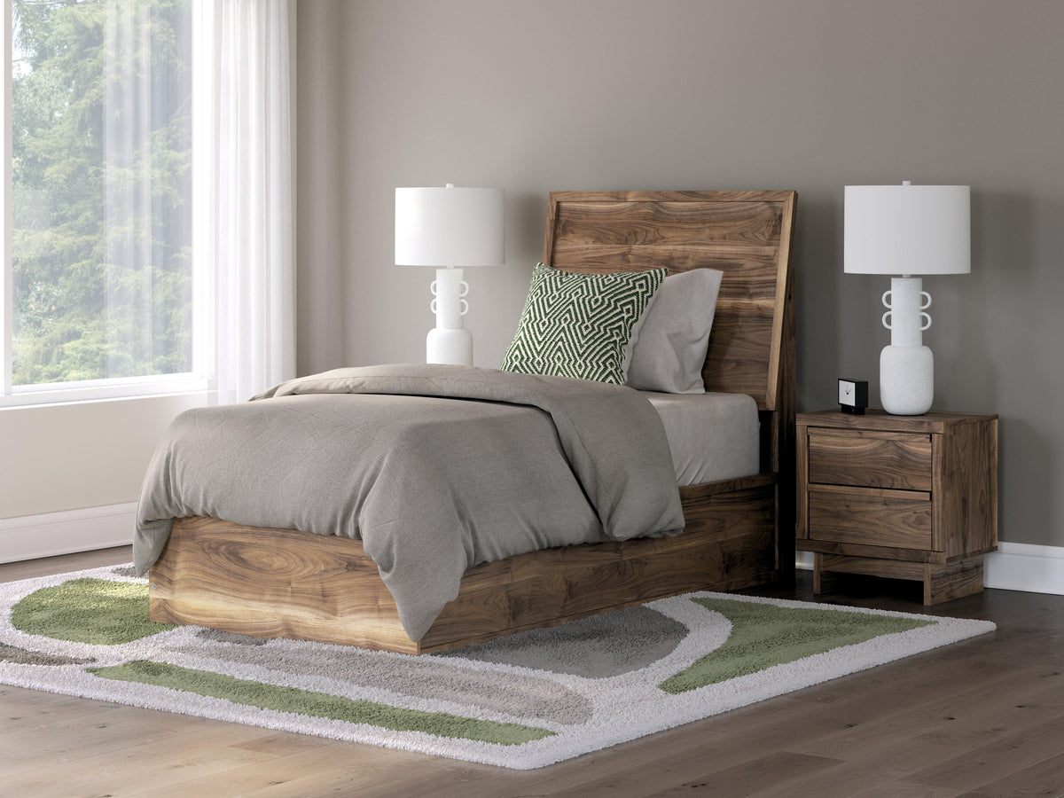 Chirason Twin Panel Platform Bed, Dresser and Mirror — 3-Piece Signature Design by Ashley® Bedroom