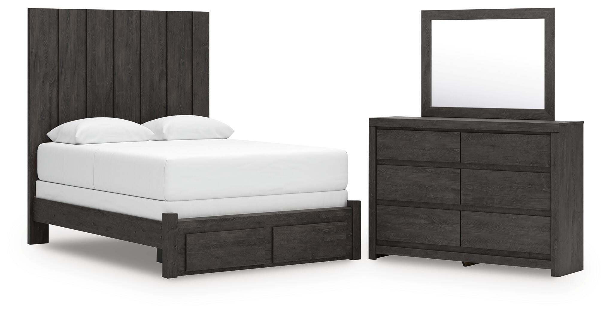 Fraluna Queen Post Storage Bed, Dresser and Mirror — 3-Piece Signature Design by Ashley® Bedroom