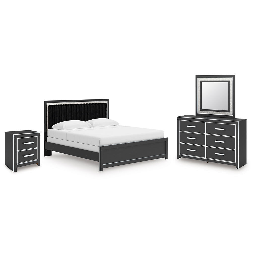 Zuraleus King Panel Bed, Dresser, Mirror and Nightstand Signature Design by Ashley® Uncategorized