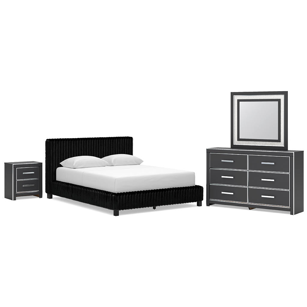 Zuraleus Queen Upholstered Bed, Dresser, Mirror and Nightstand Signature Design by Ashley® Uncategorized