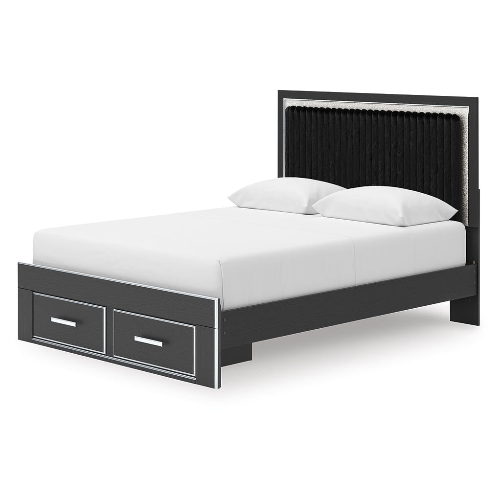 Zuraleus Queen Upholstered Panel Storage Bed Signature Design by Ashley® Bedroom