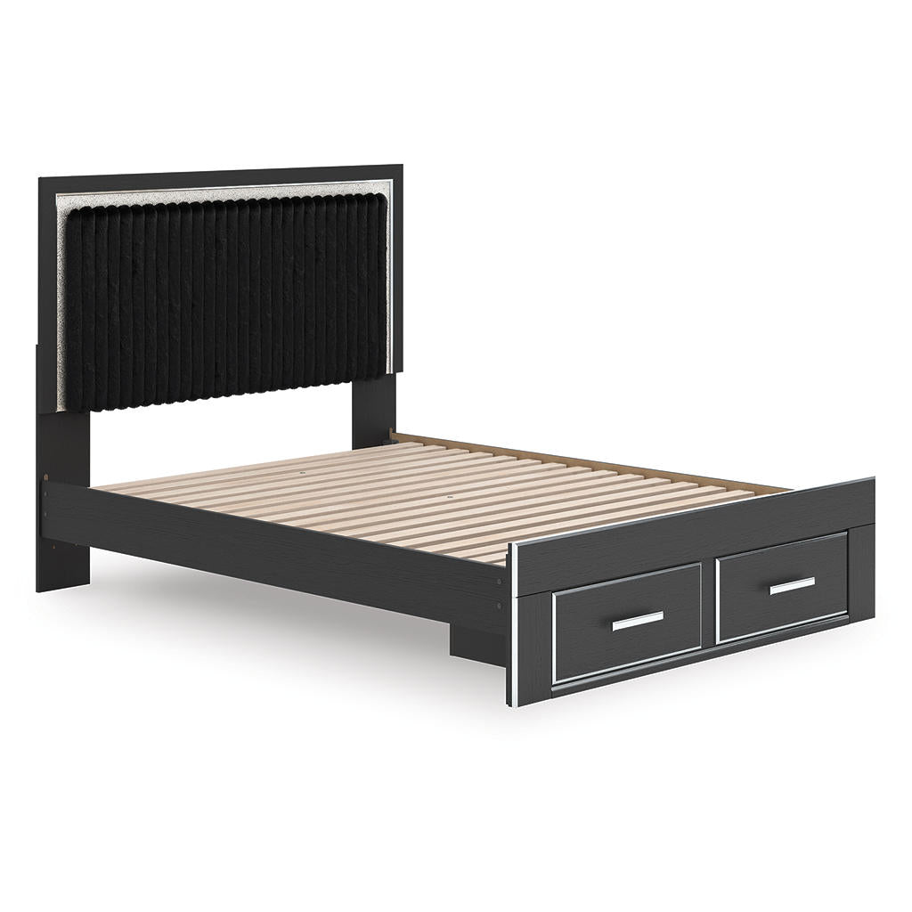 Zuraleus Queen Upholstered Panel Storage Bed Signature Design by Ashley® Bedroom